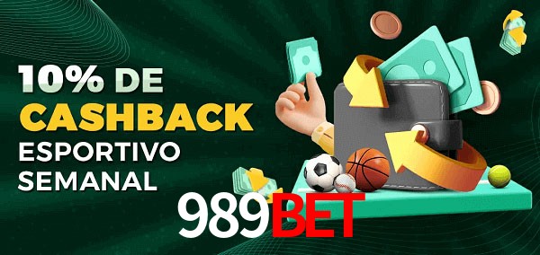 10% de bônus de cashback na 989Bet